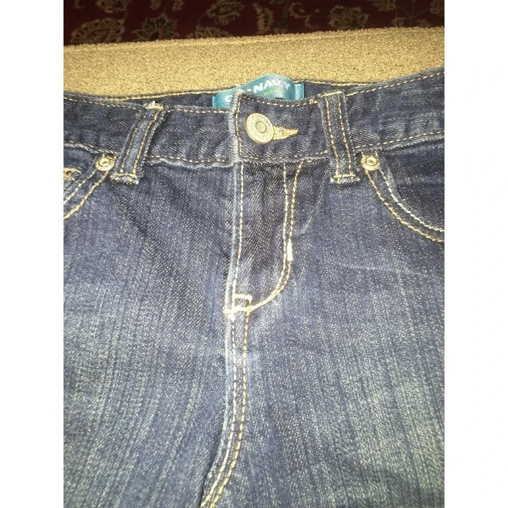 Old Navy Skinny Girls 10 Regular Blue Jeans Hidden Adjustable Waist (Anne)
